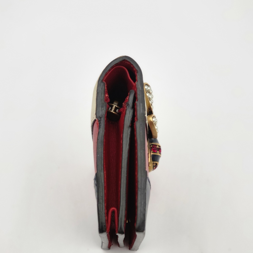 Gucci Queen Margaret Bee Stripe Shoulder/Crossbody Bag w/ Wallet mini Bee... - Picture 11 of 16